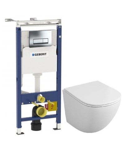 Комплект подвесной унитаз OWL 1975 Vind OWLT190302 + система инсталляции Geberit 458.125.21.1