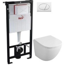 Комплект подвесной унитаз OWL 1975 Vind OWLT190302 + система инсталляции AlcaPlast AM101/11203:1RUSSETM71
