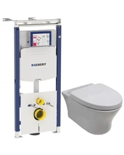 Комплект подвесной унитаз Noken Hotels N399999901 + N356330439 + система инсталляции Geberit 111.362.00.5