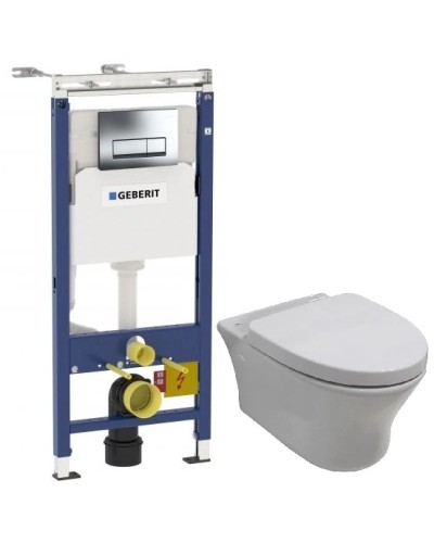 Комплект подвесной унитаз Noken Hotels N399999901 + N356330439 + система инсталляции Geberit 458.125.21.1