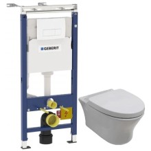 Комплект подвесной унитаз Noken Hotels N399999901 + N356330439 + система инсталляции Geberit 458.125.11.1