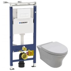 Комплект подвесной унитаз Noken Hotels N399999901 + N356330439 + система инсталляции Geberit 458.125.11.1
