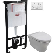 Комплект подвесной унитаз Noken Hotels N399999901 + N356330439 + система инсталляции AlcaPlast AM101/11203:1RUSSETM71