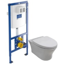 Комплект подвесной унитаз Noken Hotels N399999901 + N356330439 + система инсталляции Villeroy & Boch 92246100