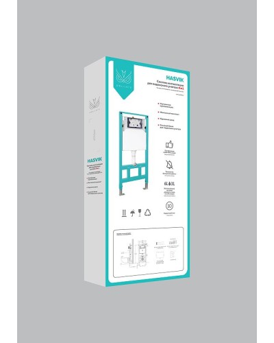 Инсталляция Owl 1975 Hasvik OWLINST для унитаза без клавиши смыва