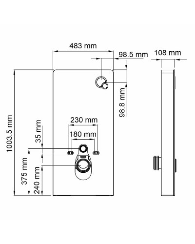 Инсталляция WasserKRAFT Naab 86TLT.040.PE.WH для унитаза Белая