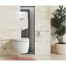 Инсталляция WasserKRAFT Aller 10TLT.010.ME.PB01 для унитаза с Черной глянцевой клавишей смыва