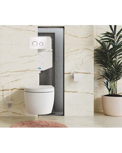 Инсталляция WasserKRAFT Aller 10TLT.010.ME.PB01 для унитаза с Черной глянцевой клавишей смыва