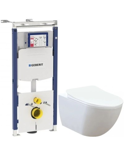 Комплект подвесной унитаз Creavit Free FE322-11CB00E-0000 + KC0903.02.0000E + система инсталляции Geberit 111.362.00.5