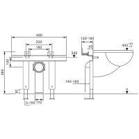 Инсталляция Abber AC0102P для унитаза с крепежом