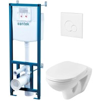 Комплект подвесной унитаз + система инсталляции Santek Бореаль 1.WH30.2.464