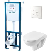Комплект подвесной унитаз + система инсталляции Santek Бореаль 1.WH50.1.544