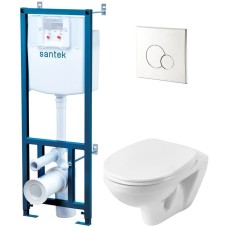 Комплект подвесной унитаз + система инсталляции Santek Бореаль 1.WH50.1.544