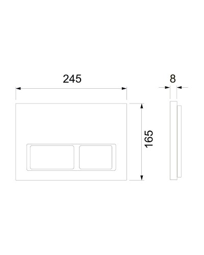 Инсталляция Tece Spring S955202 для унитаза с Черной матовой клавишей смыва