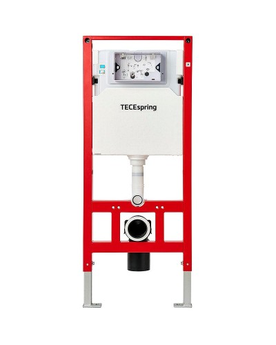 Инсталляция Tece Spring S955103 для унитаза с Белой глянцевой клавишей смыва