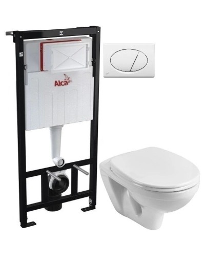 Комплект подвесной унитаз Santek Бореаль 1.WH30.1.977 + система инсталляции AlcaPlast AM101/11203:1RUSSETM70