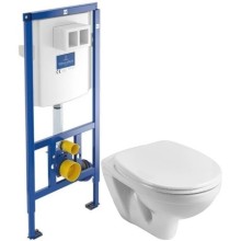 Комплект подвесной унитаз Santek Бореаль 1.WH30.1.977 + система инсталляции Villeroy & Boch 92246100