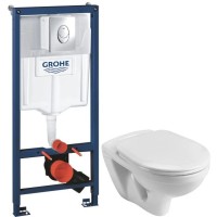 Комплект подвесной унитаз Santek Бореаль 1.WH30.2.205 + система инсталляции Grohe 38721001