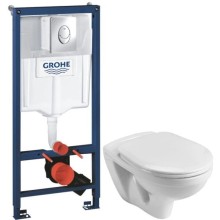 Комплект подвесной унитаз Santek Бореаль 1.WH30.2.205 + система инсталляции Grohe 38721001