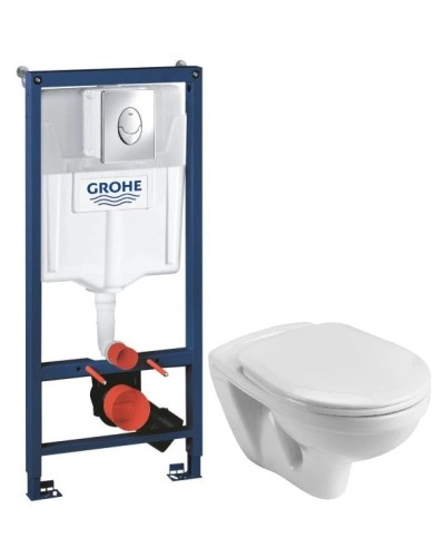 Комплект подвесной унитаз Santek Бореаль 1.WH30.2.205 + система инсталляции Grohe 38721001