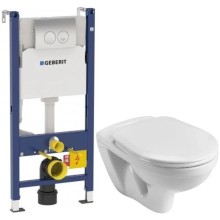 Комплект подвесной унитаз Santek Бореаль 1.WH30.2.205 + система инсталляции Geberit 458.124.21.1