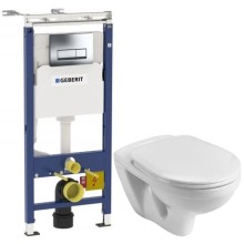 Комплект подвесной унитаз Santek Бореаль 1.WH30.2.205 + система инсталляции Geberit 458.125.21.1