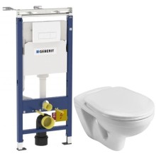 Комплект подвесной унитаз Santek Бореаль 1.WH30.2.205 + система инсталляции Geberit 458.125.11.1
