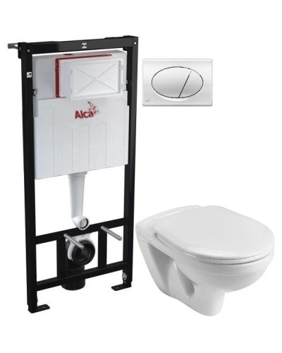 Комплект подвесной унитаз Santek Бореаль 1.WH30.2.205 + система инсталляции AlcaPlast AM101/11203:1RUSSETM71