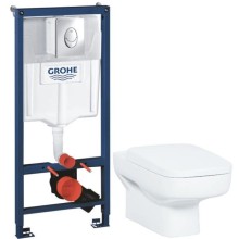 Комплект подвесной унитаз Creavit Sphinx SP320-11CB00E-0000 + KC1803.01.0000E + система инсталляции Grohe 38721001