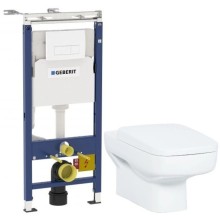 Комплект подвесной унитаз Creavit Sphinx SP320-11CB00E-0000 + KC1803.01.0000E + система инсталляции Geberit 458.125.11.1