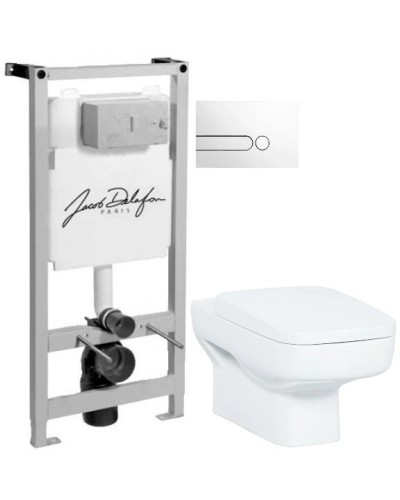 Комплект подвесной унитаз Creavit Sphinx SP320-11CB00E-0000 + KC1803.01.0000E + система инсталляции Jacob Delafon E5504-NF + E4326-00