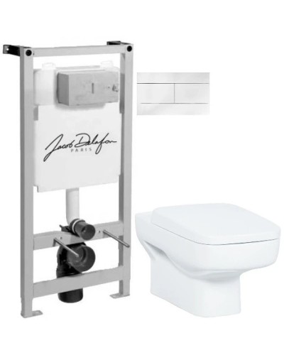 Комплект подвесной унитаз Creavit Sphinx SP320-11CB00E-0000 + KC1803.01.0000E + система инсталляции Jacob Delafon E5504-NF + E4316-00