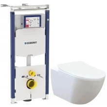 Комплект подвесной унитаз Creavit Free FE320-11CB00E-0000 + KC0903.02.0000E + система инсталляции Geberit 111.362.00.5