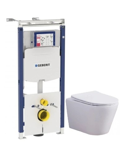 Комплект подвесной унитаз Esbano Clavel ESUPCLAVW + система инсталляции Geberit 111.362.00.5
