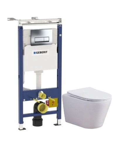 Комплект подвесной унитаз Esbano Clavel ESUPCLAVW + система инсталляции Geberit 458.125.21.1