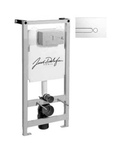 Комплект подвесной унитаз Esbano Clavel ESUPCLAVW + система инсталляции Jacob Delafon E5504-NF + E4326-CP