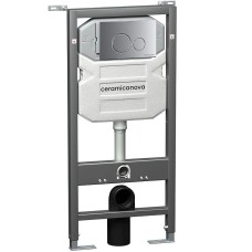 Инсталляция Ceramica Nova Envision CN1001M для унитаза с клавишей смыва Хром матовый