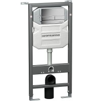 Инсталляция Ceramica Nova Envision CN1002M для унитаза с клавишей смыва Хром матовый