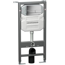 Инсталляция Ceramica Nova Envision CN1002M для унитаза с клавишей смыва Хром матовый