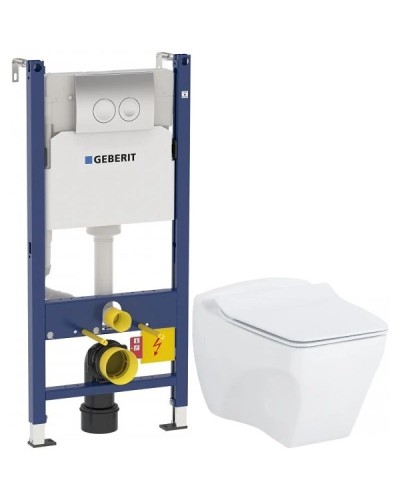 Комплект подвесной унитаз Creavit Bull BL320-11CB00E-0000 + KC0603.01.0000E + система инсталляции Geberit 458.124.21.1