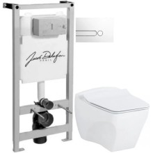 Комплект подвесной унитаз Creavit Bull BL320-11CB00E-0000 + KC0603.01.0000E + система инсталляции Jacob Delafon E5504-NF + E4326-00