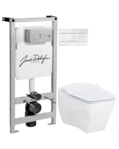 Комплект подвесной унитаз Creavit Bull BL320-11CB00E-0000 + KC0603.01.0000E + система инсталляции Jacob Delafon E5504-NF + E4316-00