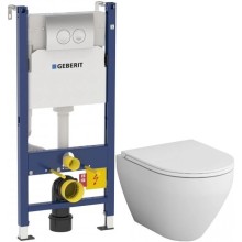 Комплект подвесной унитаз Am.Pm Spirit 2.0 C701700WH + C707857WH + система инсталляции Geberit 458.124.21.1