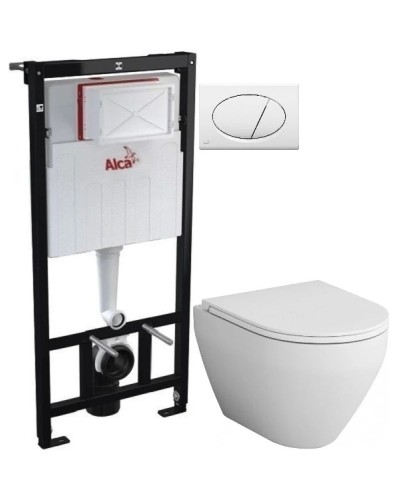 Комплект подвесной унитаз Am.Pm Spirit 2.0 C701700WH + C707857WH + система инсталляции AlcaPlast AM101/11203:1RUSSETM70