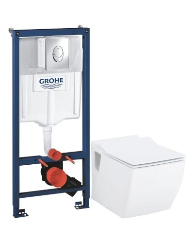 Комплект подвесной унитаз Creavit Trend TP324-11CB00E-0000 + KC2303.01.0000E + система инсталляции Grohe 38721001