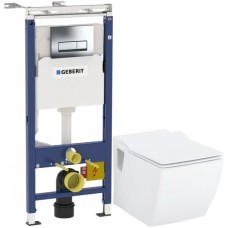 Комплект подвесной унитаз Creavit Trend TP324-11CB00E-0000 + KC2303.01.0000E + система инсталляции Geberit 458.125.21.1