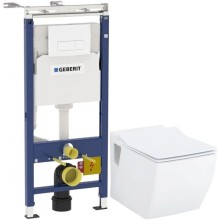 Комплект подвесной унитаз Creavit Trend TP324-11CB00E-0000 + KC2303.01.0000E + система инсталляции Geberit 458.125.11.1