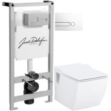 Комплект подвесной унитаз Creavit Trend TP324-11CB00E-0000 + KC2303.01.0000E + система инсталляции Jacob Delafon E5504-NF + E4326-00