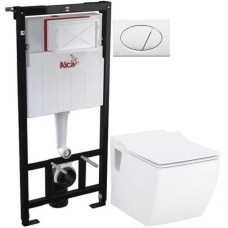 Комплект подвесной унитаз Creavit Trend TP324-11CB00E-0000 + KC2303.01.0000E + система инсталляции AlcaPlas AM101/11203:1RUSSETM70