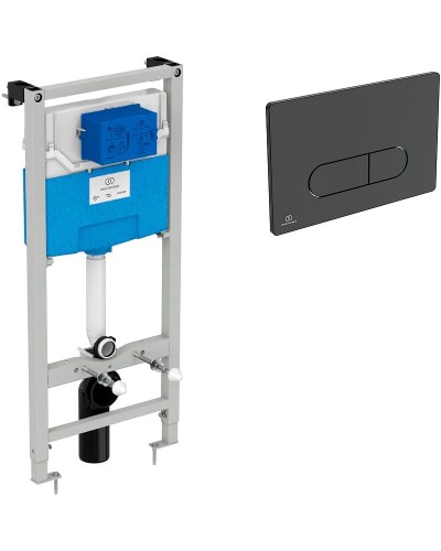 Инсталляция Ideal Standard Prosys TT00007/115A6 для унитаза с Черной матовой клавишей смыва